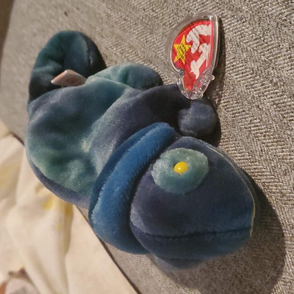 1997 rainbow chameleon ty beanie baby